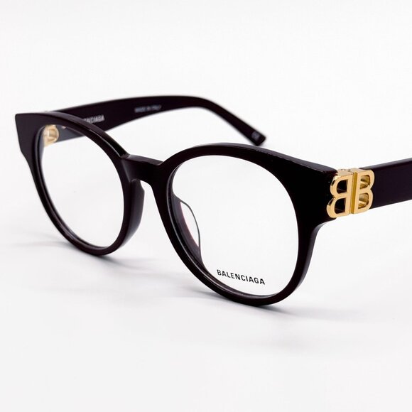 NEW BALENCIAGA EYEGLASSES BB0173O 003 ROUND VIOLET WOMEN EYEWEAR BALENCIAGA - Picture 5 of 10